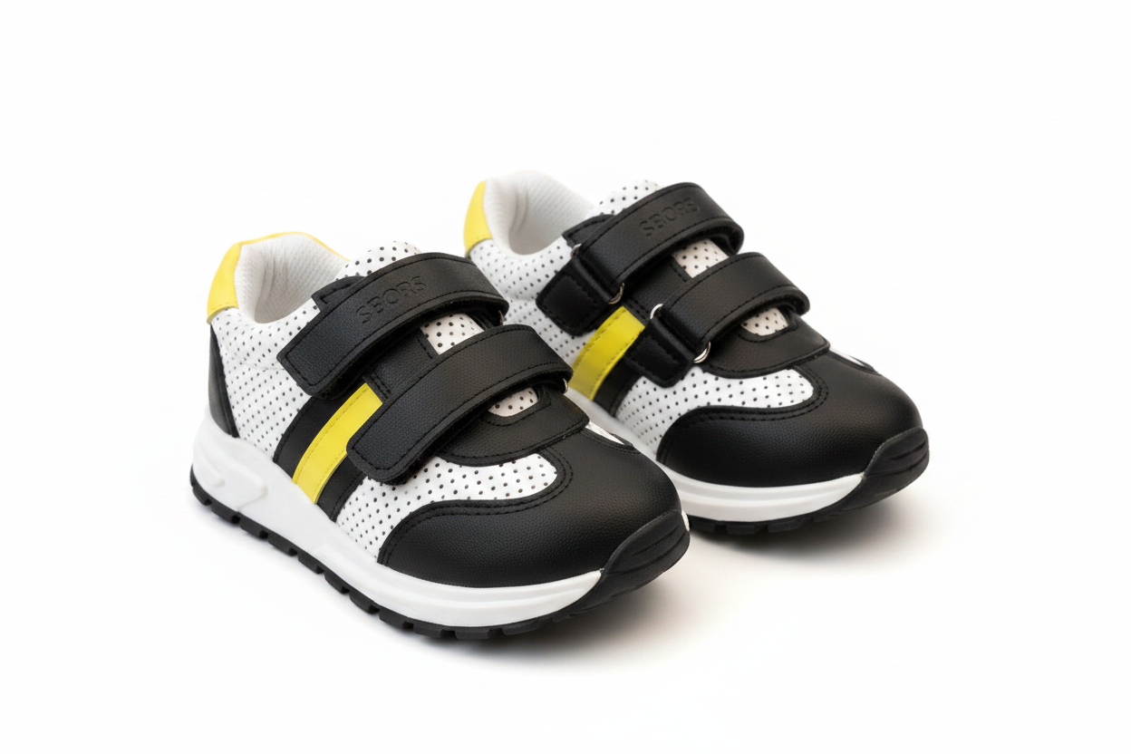 Kids Sports Sneakers - Lightweight Velcro Running Shoes for Boys and Girls
